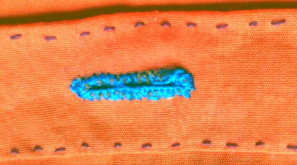 button hole hand sewing