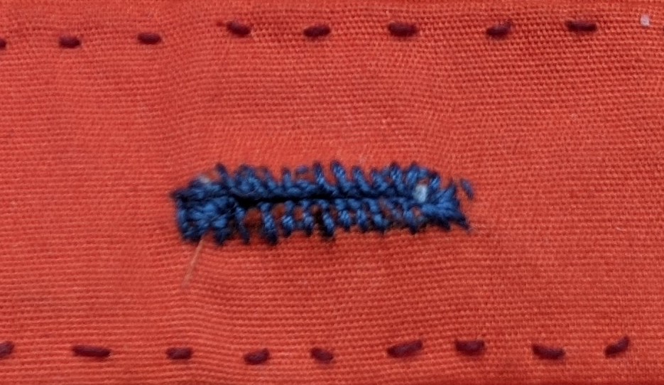 button hole hand sewing