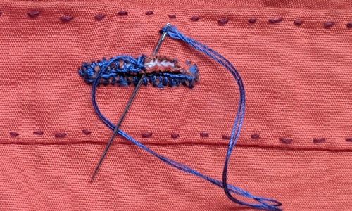 button hole hand sewing