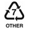 The logo for recycling 'other' plastics